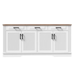 Wohnli Möbelsuche - Sideboard aus MDF mit 3 Schubladen 160x40x75 cm