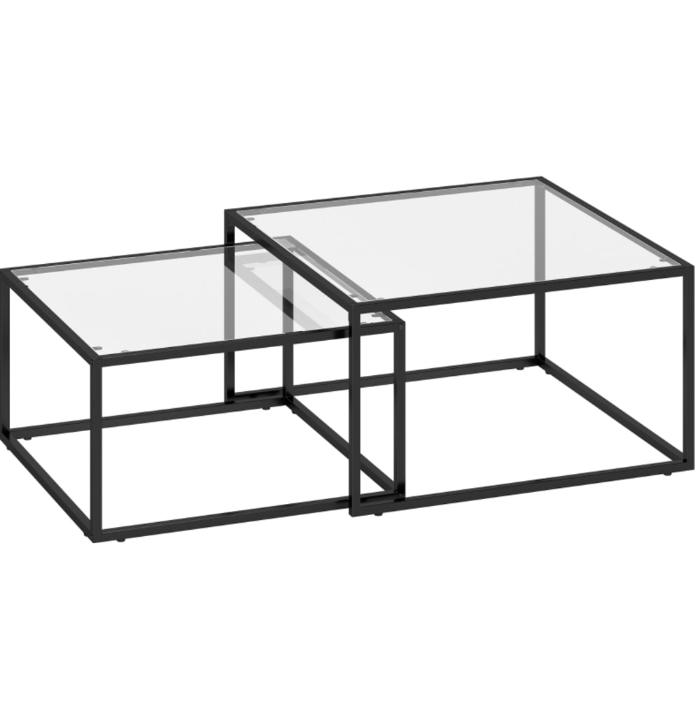 wohnli-moebel-suche-M26162599 Wohnli Möbelsuche - Couchtisch-set aus Glas mit Nesting-Design