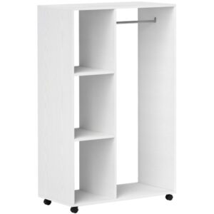 wohnli-moebel-suche-M26162615 Wohnli Möbelsuche - Kleiderständer aus Spanplatte mit Rollen 80x40x128 cm
