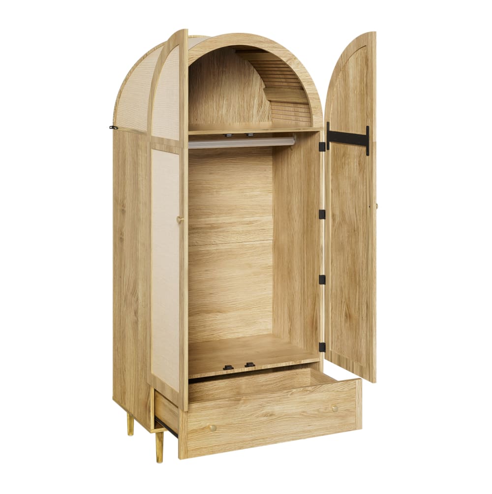 wohnli-moebel-suche-M26162616 Wohnli Möbelsuche - Kleiderschrank aus MDF mit Schubladen 79x50x175 cm