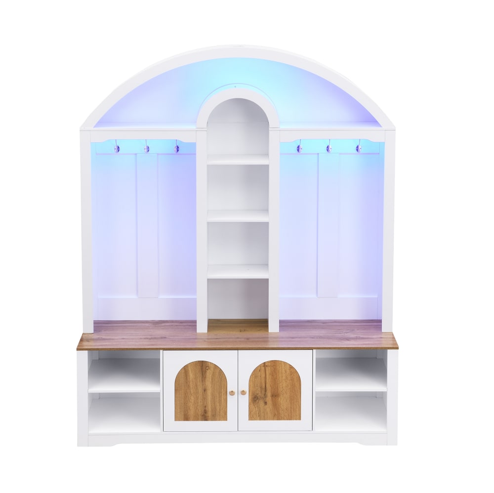 wohnli-moebel-suche-M26162620 Wohnli Möbelsuche - Garderobenschrank aus MDF mit Hakenleiste 150x40x195 cm