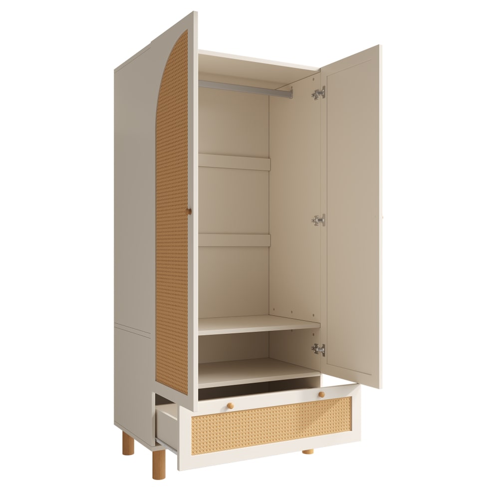 wohnli-moebel-suche-M26162621 Wohnli Möbelsuche - Kleiderschrank aus Holz mit Schublade 180