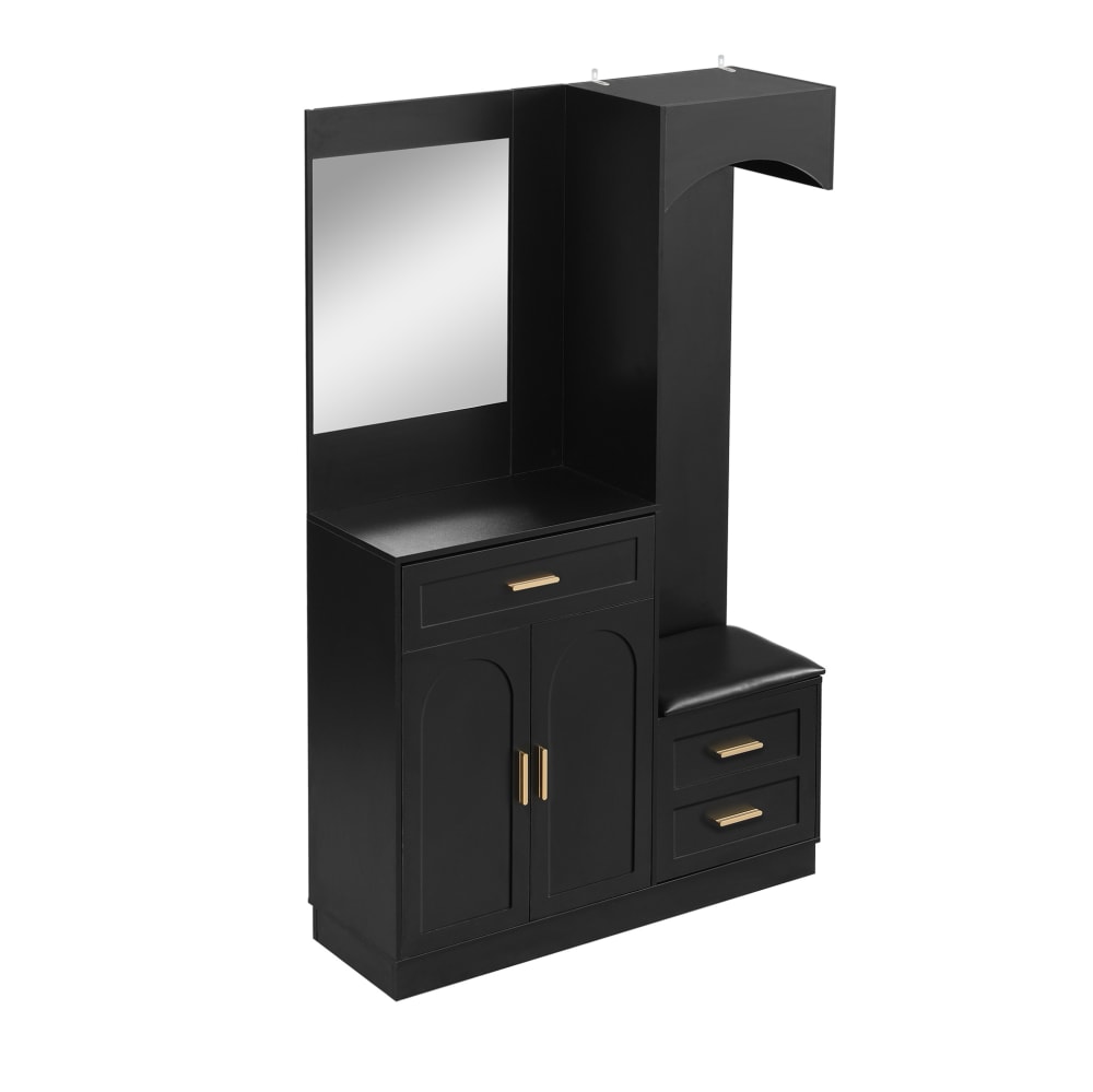 wohnli-moebel-suche-M26162623 Wohnli Möbelsuche - Garderobenschrank aus MDF mit Spiegel 110x33x185