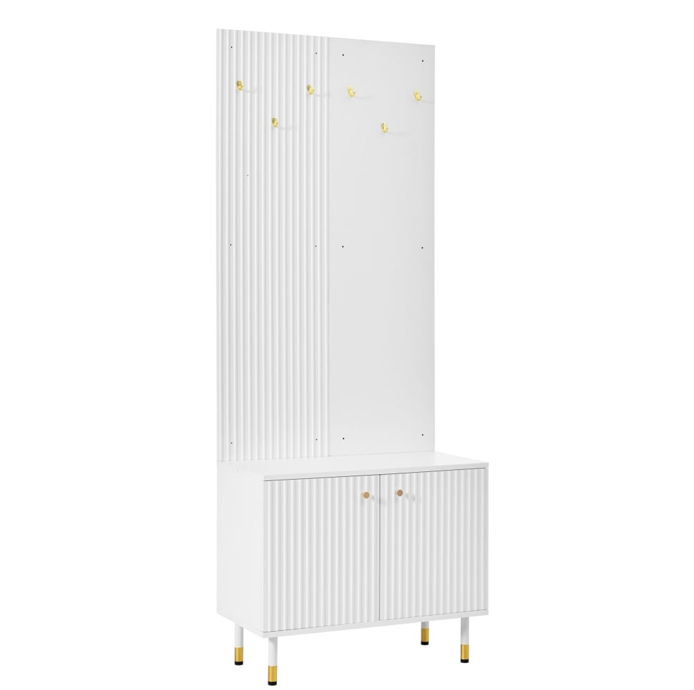 wohnli-moebel-suche-M26162625 Wohnli Möbelsuche - Garderobenschrank aus MDF/Spanplatte mit Schuhfach 70x35x180cm