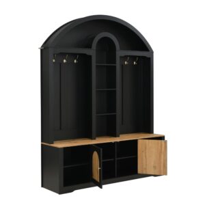 wohnli-moebel-suche-M26162626 Wohnli Möbelsuche - Garderobenschrank aus MDF mit Hakenleiste 150x40x195 cm