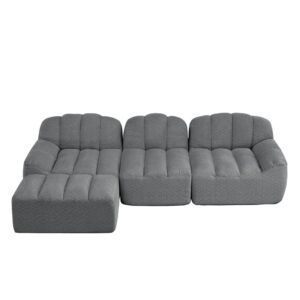 wohnli-moebel-suche-M26162631 Wohnli Möbelsuche - Modulares Ecksofa aus Fleece mit Ottoman