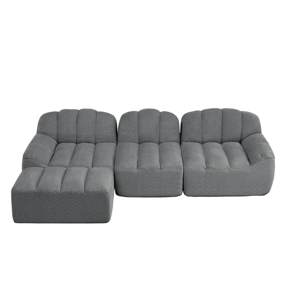 wohnli-moebel-suche-M26162631 Wohnli Möbelsuche - Modulares Ecksofa aus Fleece mit Ottoman