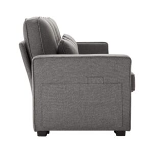 Wohnli Möbelsuche - Sofa aus Leinen mit USB und Getränkehaltern 290x83x88 cm