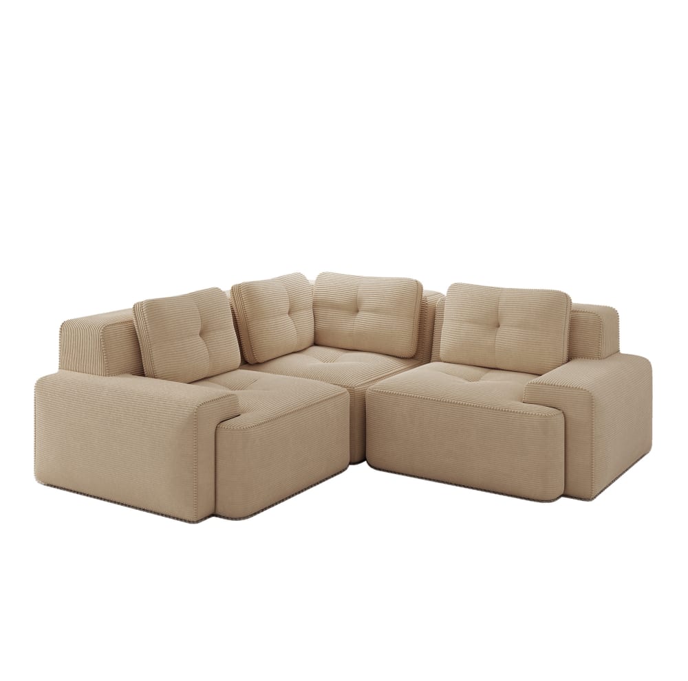 wohnli-moebel-suche-M26162646 Wohnli Möbelsuche - Ecksofa aus Cord mit modularem Design 177x104x69 cm