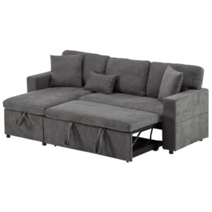 Wohnli Möbelsuche - Schlafsofa aus Oxford-Stoff mit USB 214x131x87cm