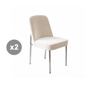 wohnli-moebel-suche-M26163245 Wohnli Möbelsuche - 2er-Set Esszimmerstühle Velours gepolstert