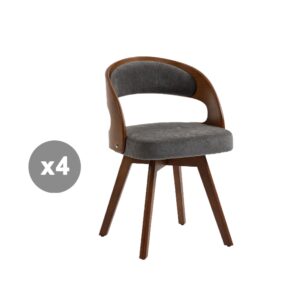 wohnli-moebel-suche-M26163259 Wohnli Möbelsuche - 4er-Set 360°-Drehstühle mit Rückenlehne und Sitz