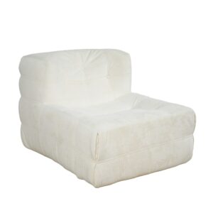 wohnli-moebel-suche-M26164701-1 Komprimierter ottomanischer Sessel aus beigefarbenem Samt 80x67x97cm PES - Polyester Beige Concept Usine Sofas und Sessel Sofas 2-Sitzer-Sofas & 3-Sitzer-Sofas