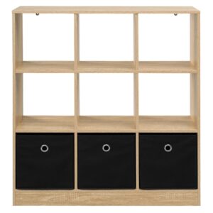 wohnli-moebel-suche-M26165482 Wohnli Möbelsuche - Bücherregal aus Holzwerkstoff mit 3 Schubladen 80x87x30 cm beige