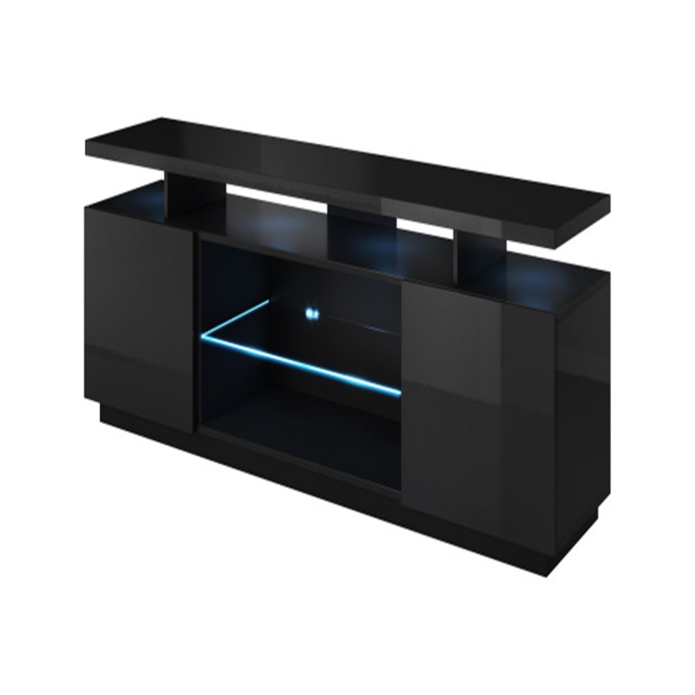 wohnli-moebel-suche-M26166597 Wohnli Möbelsuche - 180 cm glänzend schwarzer TV-Schrank ohne LED