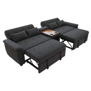 wohnli-moebel-suche-M26166718 Wohnli Möbelsuche - Schlafsofa aus Chenille mit 2 Auszügen 284x138x89 cm