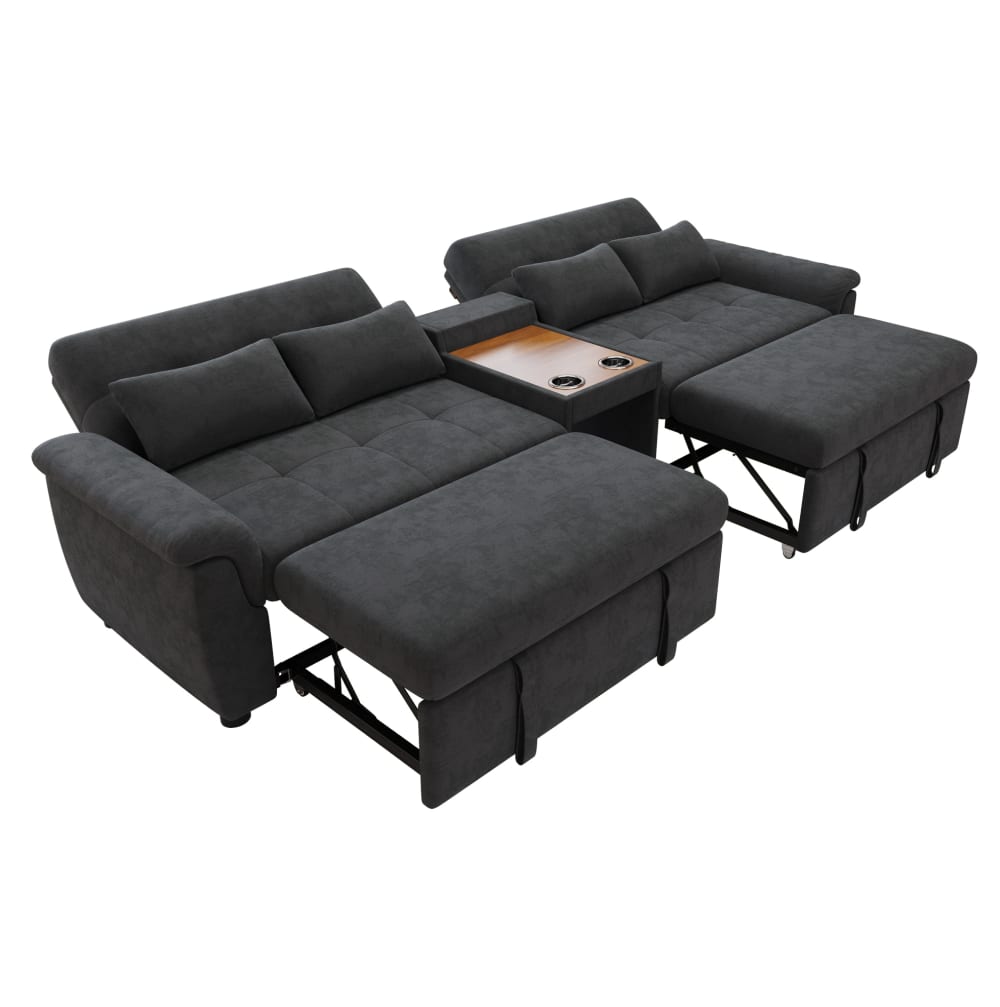 wohnli-moebel-suche-M26166718 Wohnli Möbelsuche - Schlafsofa aus Chenille mit 2 Auszügen 284x138x89 cm