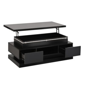 wohnli-moebel-suche-M26166725 Wohnli Möbelsuche - Couchtisch aus Spanplatte mit LED und Stauraum 100x50x40 cm