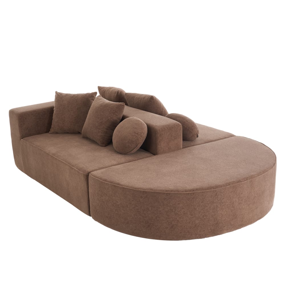 Wohnli Möbelsuche - Modulares Cloud Sofa 5-Sitzer aus Chenille