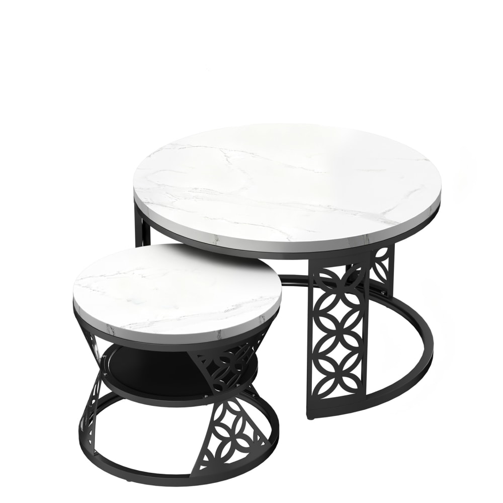 Wohnli Möbelsuche - 2er Set Couchtische rund