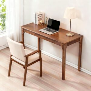 wohnli-moebel-suche-M26166746-1 Schreibtisch mit 2 Schubladen modern Walnussoptik 125x75x55 cm 120x74x55cm Holz Braun Hauss Spole Möbel Büromöbel Schreibtische