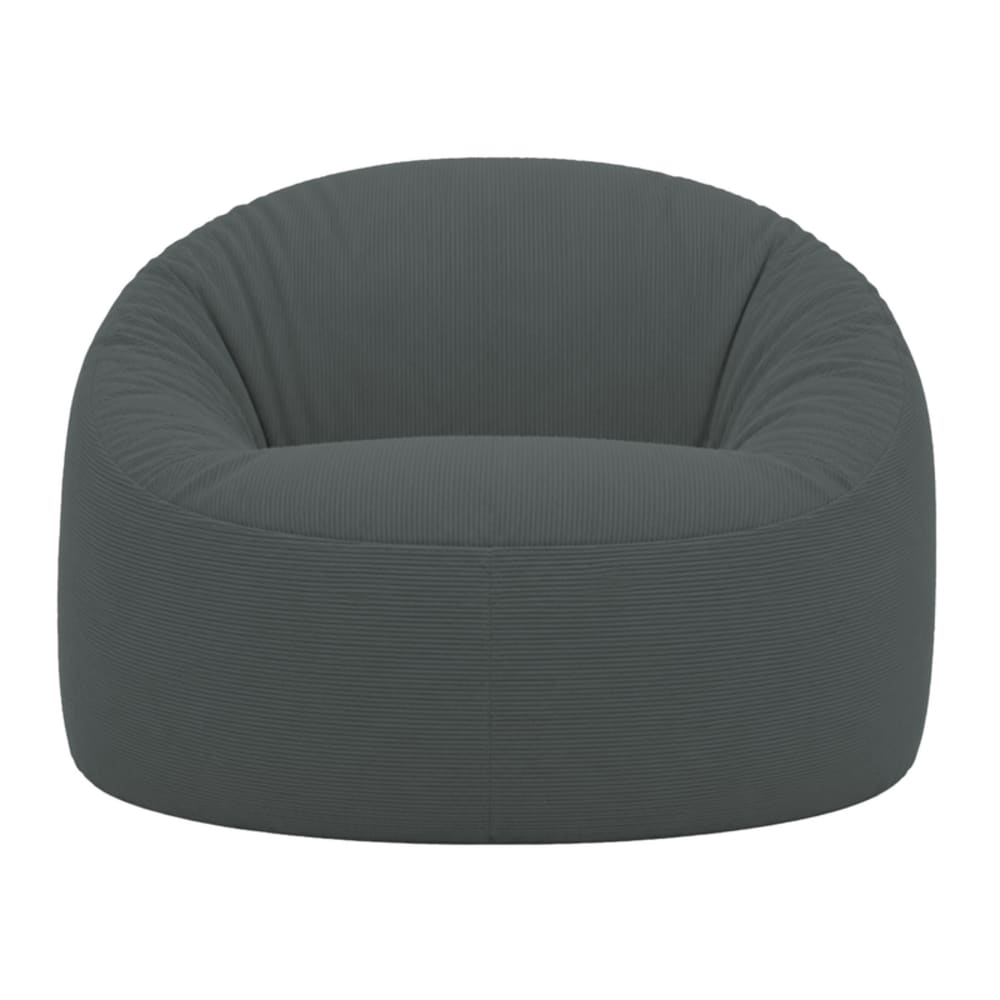wohnli-moebel-suche-M26166779 Wohnli Möbelsuche - Sitzsack mit abnehmbarem Bezug aus Cord 100 cm grau