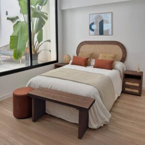 wohnli-moebel-suche-M26167017-1 Bank aus Massivholz fürs Bettende/Wohnzimmer dunkel 100 cm 100x45x30cm Holz Braun NATYAL Möbel Esszimmermöbel Sitzbank und Holzbank