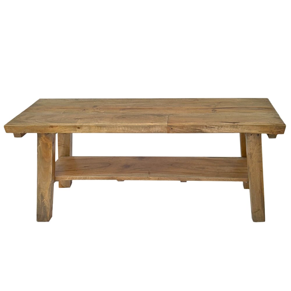 wohnli-moebel-suche-M26167021 Wohnli Möbelsuche - Bank aus recyceltem Teakholz mit Ablage im rustikalen Stil 110 cm