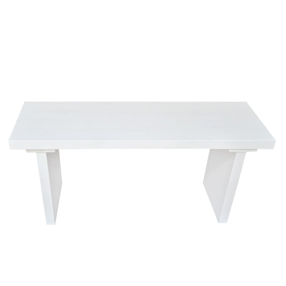wohnli-moebel-suche-M26167039 Wohnli Möbelsuche - Bank aus Massivholz fürs Bettende/Wohnzimmer in Weiß 80 cm