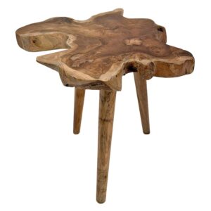 wohnli-moebel-suche-M26167509 Wohnli Möbelsuche - Beistelltisch aus Teakholz unregelmäßig in Naturton 50x45 cm
