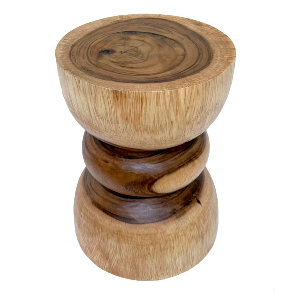 wohnli-moebel-suche-M26167510 Wohnli Möbelsuche - Beistelltisch-Hocker aus Massivholz runde Form D. 30 x 40 cm
