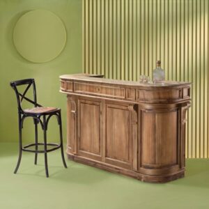 wohnli-moebel-suche-M26167519-1 Verkaufstheke mit abgerundeten Kanten aus gealtertem Massivholz 200x110x60cm Holz Braun Signature Möbel Esszimmermöbel Sideboards, Highboards & niedrige Anrichten
