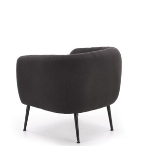 wohnli-moebel-suche-M26168202-1 Sessel mit Stoffbezug und dunkelgrauen und schwarzen Stahlbeinen 63x72x74cm Stoff Grau MSO Sofas und Sessel Sessel, Poufs und Fußbänke Sessel