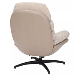 wohnli-moebel-suche-M26168235-1 Beiger Design-Sessel aus zwei Materialien 90x101x77cm Stoff Beige MSO Sofas und Sessel Sessel, Poufs und Fußbänke Sessel