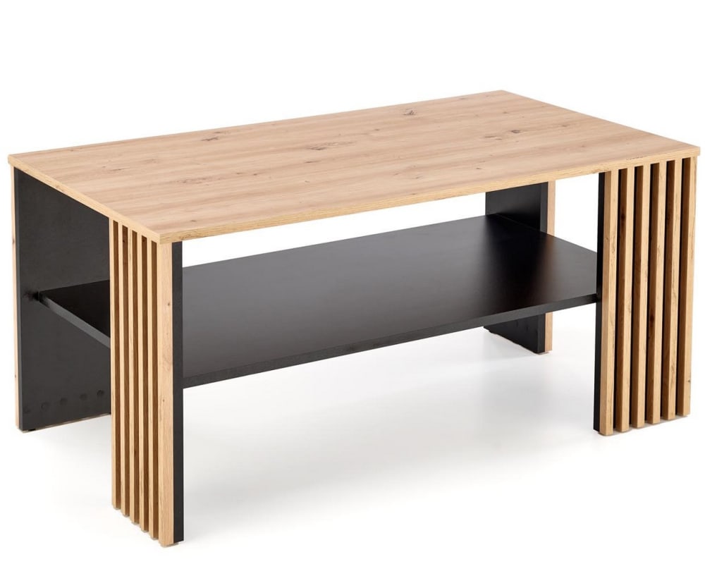 wohnli-moebel-suche-M26168271 Wohnli Möbelsuche - Zweifarbiger Couchtisch in Schwarz und Eichenoptik