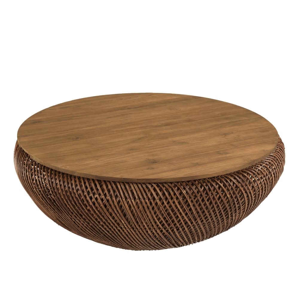 wohnli-moebel-suche-M26168588 Wohnli Möbelsuche - Couchtisch Rattan / recyceltem Teakholz