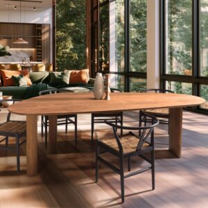 wohnli-moebel-suche-M26168615-1 Esstisch aus recyceltem Teakholz 260x78x120cm Holz Braun MACABANE Möbel Esszimmermöbel Esstische