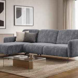 grauer Chenille-Stoff