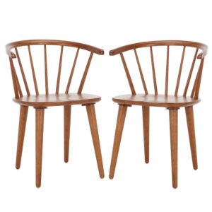 wohnli-moebel-suche-M26170461 Wohnli Möbelsuche - Set aus 2 braunen Beistellstühlen aus Gummibaumholz