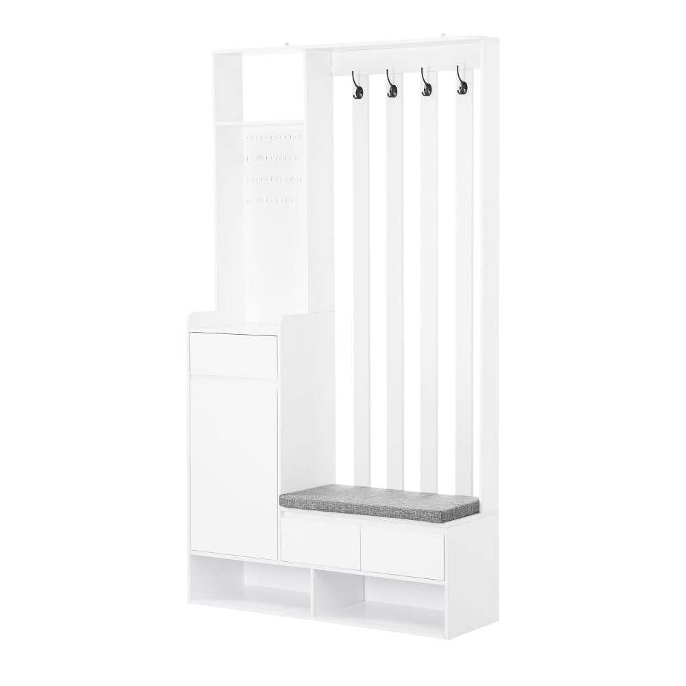 Wohnli Möbelsuche - Garderobe mit gepolsterter Aufbewahrungsbank und Schuhschrank