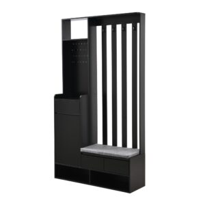 wohnli-moebel-suche-M26170636 Wohnli Möbelsuche - Garderobe mit gepolsterter Aufbewahrungsbank und Schuhschrank