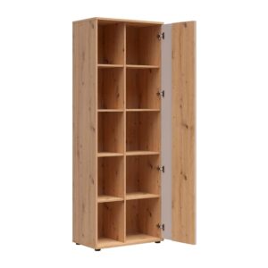 wohnli-moebel-suche-M26183368-1 1-türiger Schrank und Holz Laminierte Spanplatten Kaschmir 70x196x40cm Spanplatte Beige Petits meubles Möbel Schlafzimmermöbel Schränke