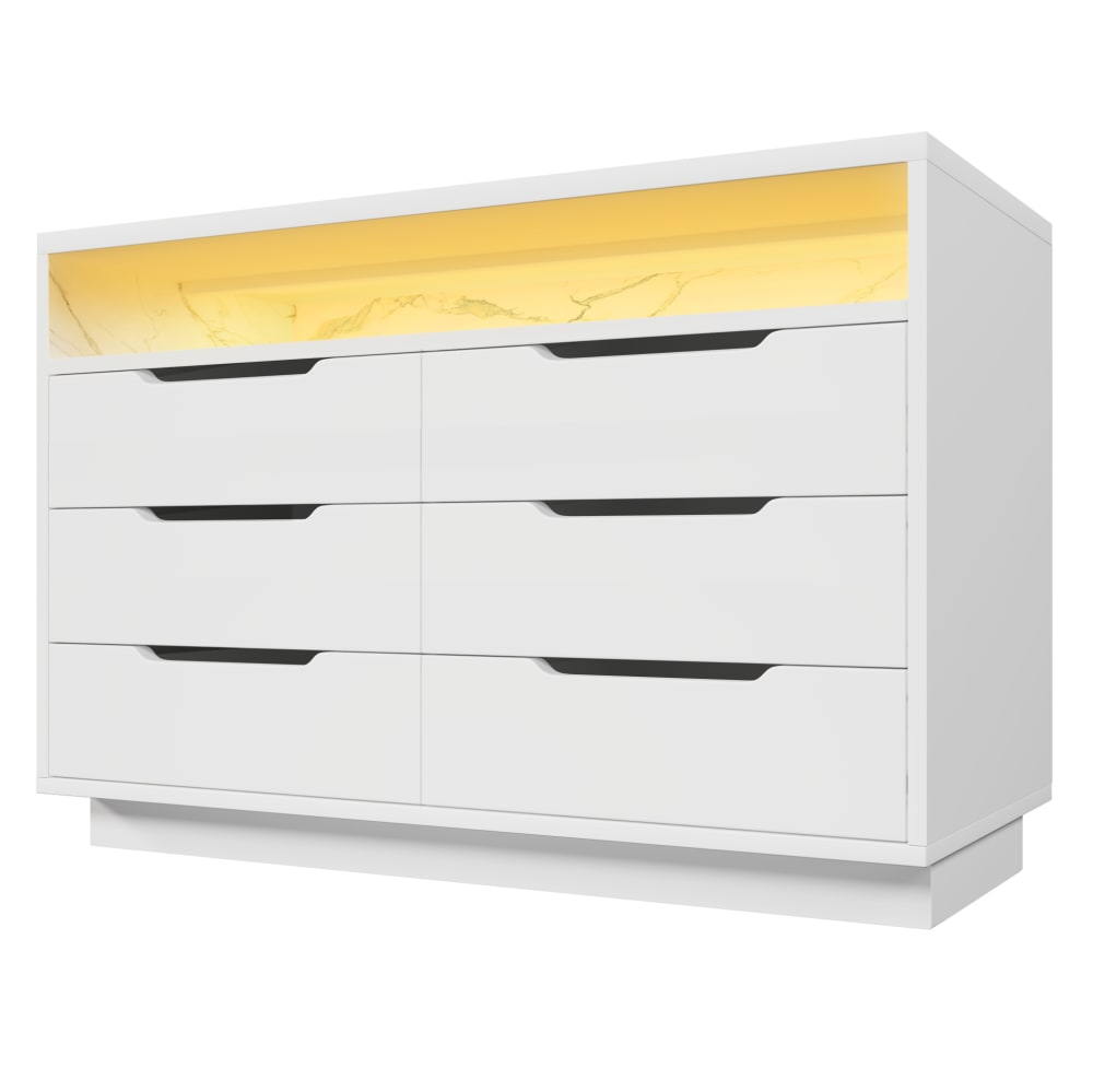 wohnli-moebel-suche-M26184156 Wohnli Möbelsuche - Sideboard mit LED und 6 Schubladen