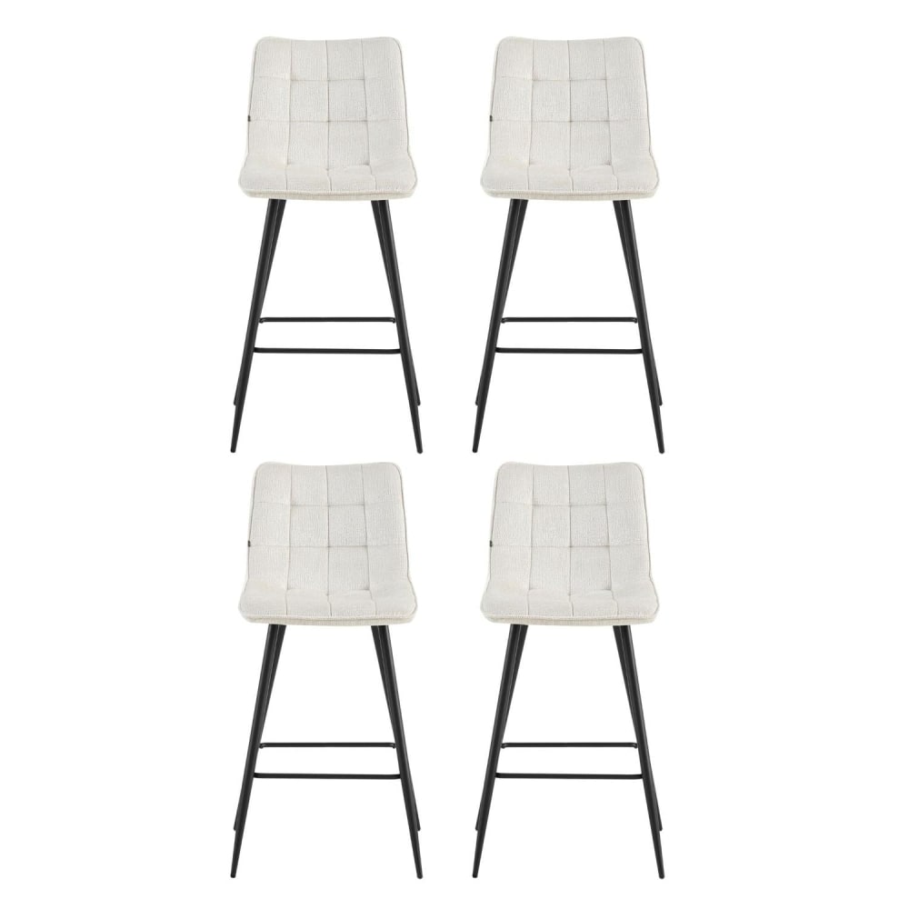 wohnli-moebel-suche-M26184656 Wohnli Möbelsuche - 4er-Set Barhocker Lucille aus Chenille