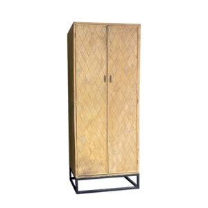 wohnli-moebel-suche-M26184680 Wohnli Möbelsuche - Vitrinenschrank Icons aus Ulmenholz 210cm
