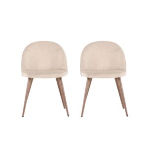 wohnli-moebel-suche-M26184760 Wohnli Möbelsuche - 2er-Set Esszimmerstühle Velvet aus Samt