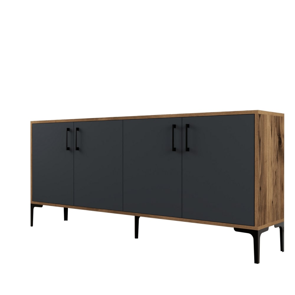 wohnli-moebel-suche-M26185719 Wohnli Möbelsuche - Buffetschrank aus 180 x 35 x 78 cm grau anthrazit