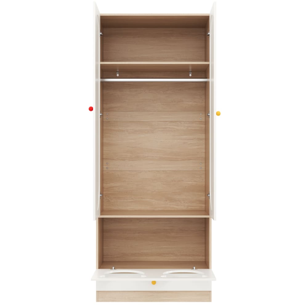 wohnli-moebel-suche-M26186997 Wohnli Möbelsuche - Kinderkleiderschrank aus MDF mit Katzenbett 80x50x200cm