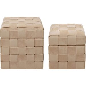 wohnli-moebel-suche-M26187139 Wohnli Möbelsuche - 2er Set Truhenhocker in Samt-Optik