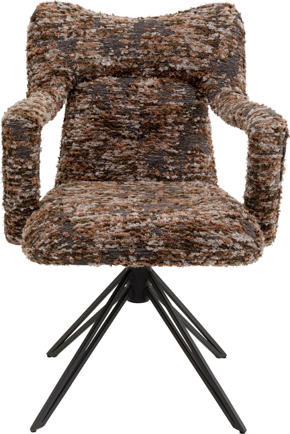 Wohnli Möbelsuche - Drehbarer Stuhl mit Armlehnen und Stoffbezug